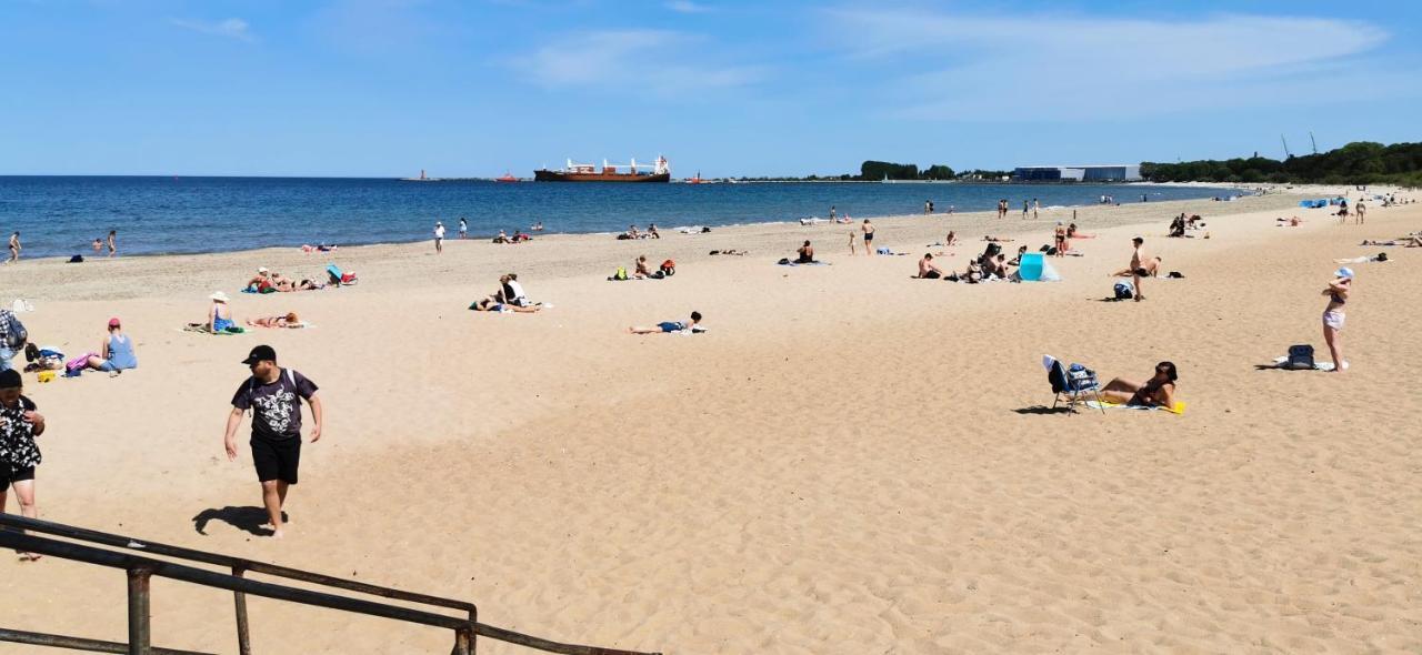Wow Flou Przystan Letnica Apartamenty 700M Plaza Gdańsk Kültér fotó