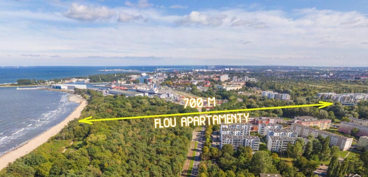 Wow Flou Przystan Letnica Apartamenty 700M Plaza Gdańsk Kültér fotó